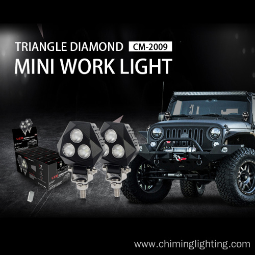 2.6" mini triangle led work light for offroad